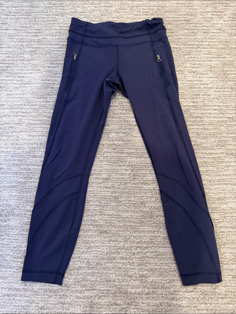 lululemon athletica Navy Leggings with Zip Pockets